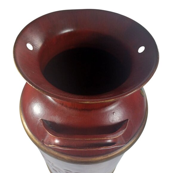 Vintage Farmhouse Milk Jug Jardinaire Vase Umbrella Stand Floral Rustic Decor - Picture 10 of 16